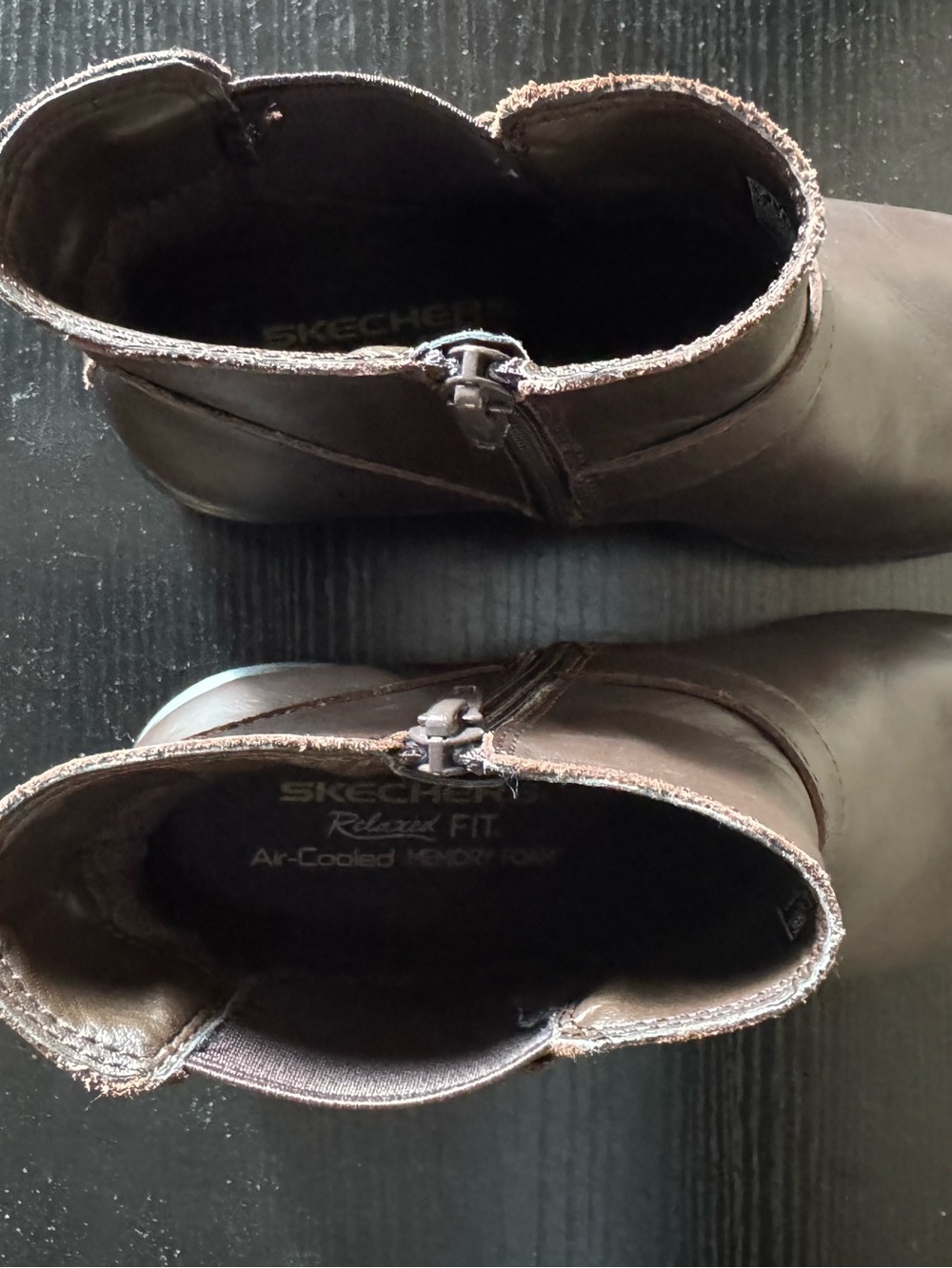 Sketcher’s Relaxed Fit Air-Cooled Memory Foam Brown Ankle Boots - Picture 4 of 6